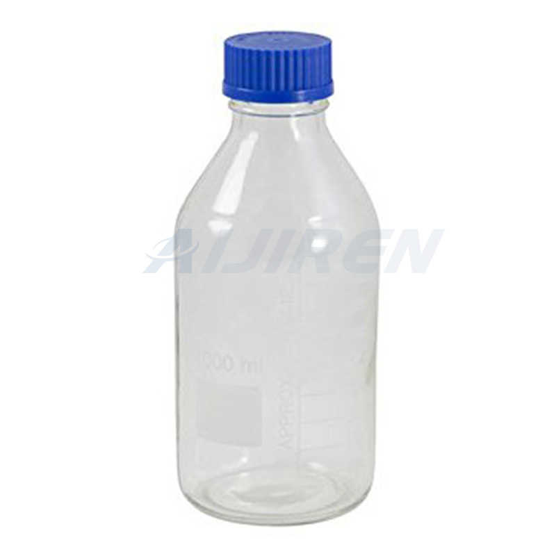 Cap Transparent Glass Pipette amber reagent bottle